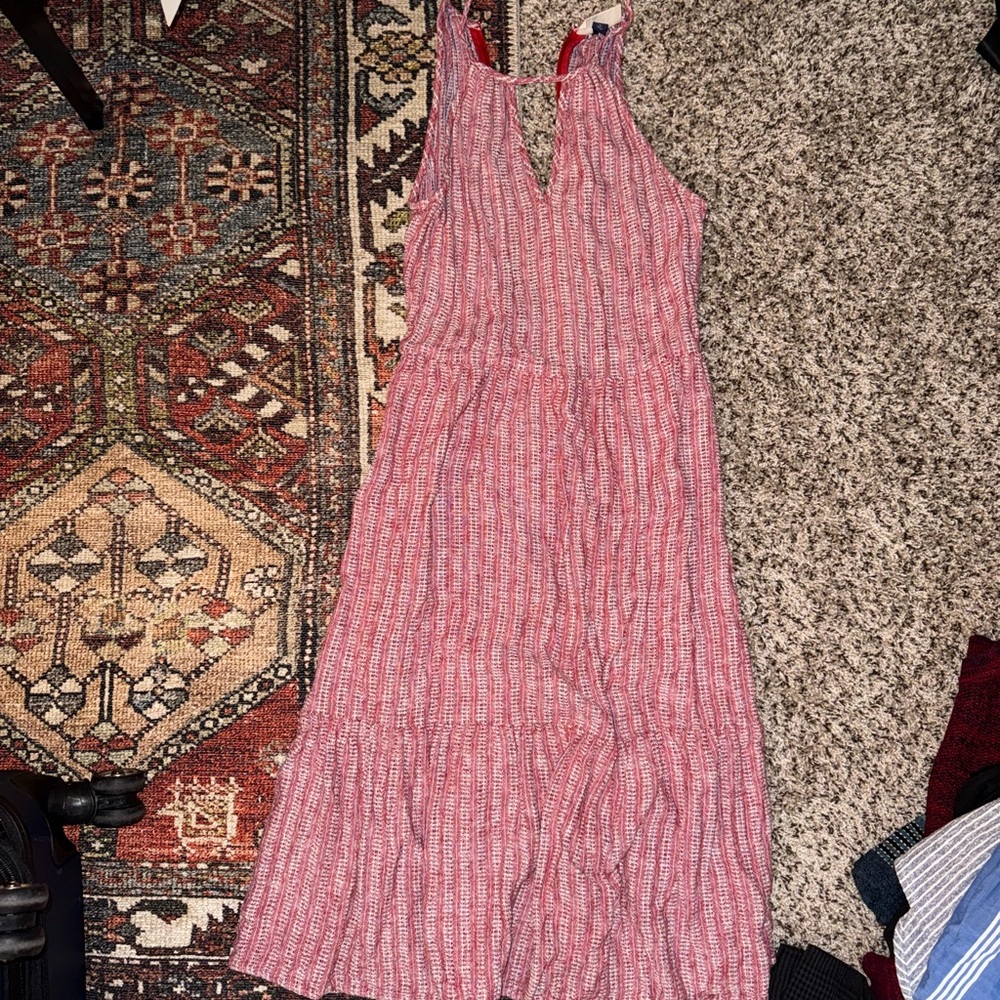 Universal Thread Red Patterned Maxi Dress